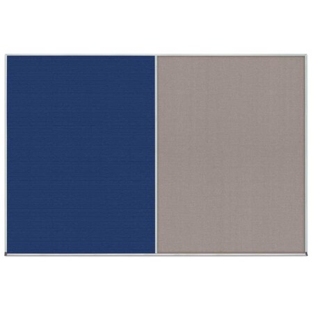 United Visual Products Enclosed Corkboard, 1 Door, 18"x24", 4" Fra UV3407-GOLD-AMETHY